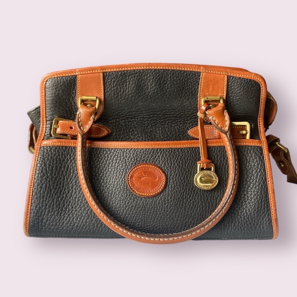 Vintage Dooney & Bourke RARE All Weather Leather Crossbody Handbag USA